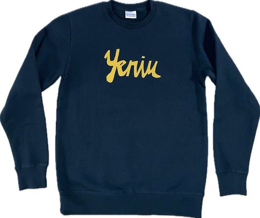 Yenim Script crew neck sweater